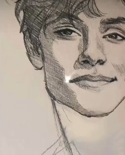 Male Grin Drawing Reference, Men Smiling Drawing, How To Draw A Portrait For Beginners, Portrait Doodle Art, Disgusted Face Drawing Reference, Gabriel Guevara Drawing, Jawline Sketch, Guys Eyes Drawings, Guy Sketches Faces