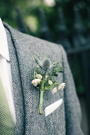 tweed groom suit  | www.onefabday.com March Wedding Colors, Tweed Groom, Sage Wedding Colors, Father Of The Bride Outfit, Grooms Outfit, Tweed Wedding, Suits Groom, Groom Suits, Groom Wedding Attire