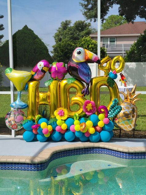 Tropical Balloon Bouquet, Flamingo Balloon Bouquet, Baby Shower Party Favors, Backyard Party, Balloon Bouquet, Party Planner, Baby Shower Parties, Summer Vibes, Party Favors