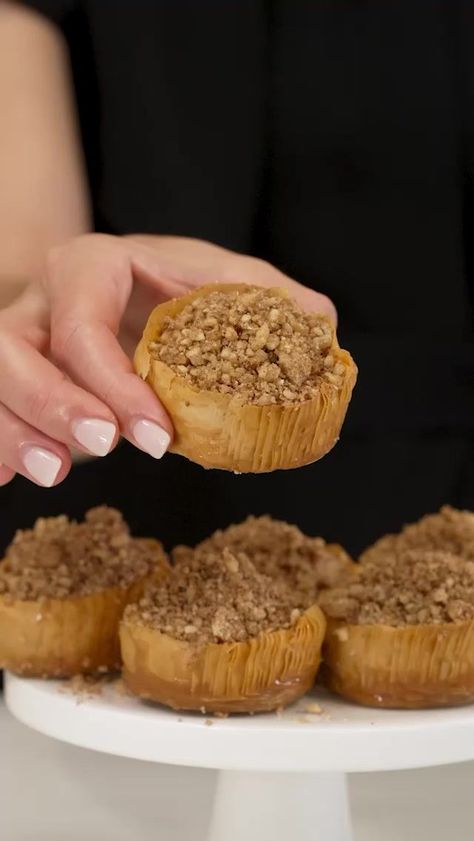 With just a few hours to go until tonight’s match, we can’t contain our excitement and are whipping up a batch of our 5 ingredient Baklava Scrolls to enjoy while we cheer on the Matildas! You’ve likely got all the ingredients ready to go - Fillo Pastry, butter, walnuts, cinnamon and honey, and they’ll be ready to enjoy in under an hour. You can find the recipe on our website, here is the direct link which you can copy into your browser: https://antonioufillo.com.au/blog/recipes/fillo-scroll-bakl Funnel Cake Bites Recipe, Best Baklava Recipe, Baklava Recipe Easy, Phyllo Recipes, حلويات عربية, Middle Eastern Desserts, Baklava Recipe, Greek Desserts, Puff Pastry Recipes