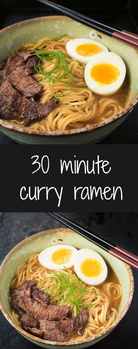 You can get your curry ramen fix in under 30 minutes. Japanese Curry Ramen, Coconut Curry Ramen, Spicy Coconut Curry, Adventurous Recipes, Curry Ramen, Bowl Meals, Carb Cycling Diet, Japanese Diet, Thai Soup