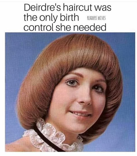 I dunno. Prolly still smash. - 9GAG Sanggul Cepol, Birthday Ecards Funny, Ugly Hair, 70s Hair, 50 Hair, Birthday Meme, Funny Happy, New Haircuts, Bad Hair Day