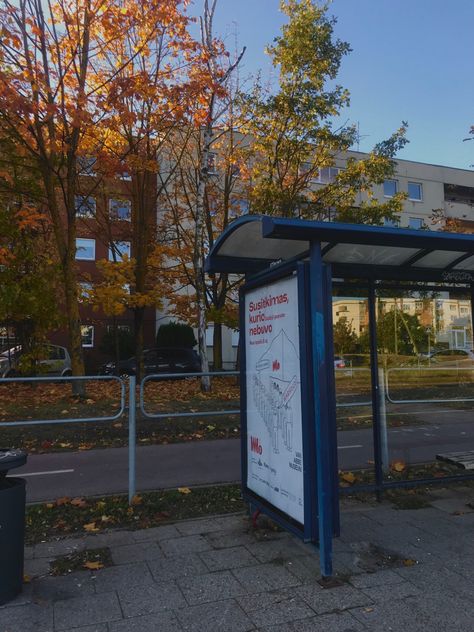 Fall autumn bus leaf pretty cute Bus Station Aesthetic, School In Autumn, Bus Aesthetic, Morning School, Autumn School, Dark Academic, School Vibes, Year 8, Dark Autumn