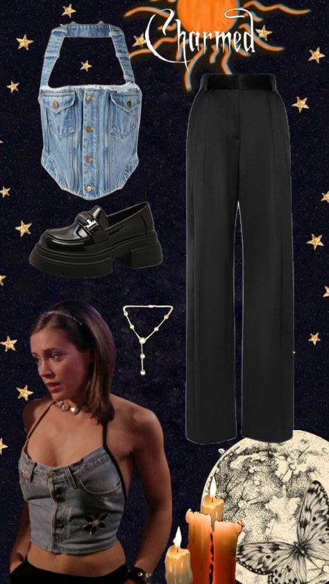 #phoebehalliwell #charmed #whimsigoth #phoebehalliwelloutfit #outfit #outfitinspo #90s #90soutfits #90sfashion Charmed Outfits 90s, Charmed Outfits, Whimsigoth 90s, 90s Whimsigoth, 90’s Outfits, Charmed Tv, Charmed Sisters, Outfits 90s, Outfit 90s