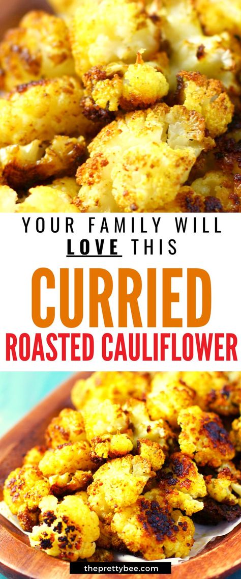 Curried Cauliflower, Carb Sides, Spicy Cauliflower, Cauliflower Puree, Nut Free Recipes, Cauliflower Curry, Baked Cauliflower, Low Carb Sides, Vegan Healthy