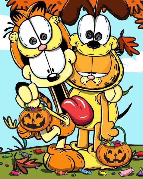 Garfield Halloween, Garfield Birthday, Garfield Odie, Garfield Wallpaper, Garfield Pictures, Garfield Images, Garfield Cartoon, It Movie, National Cat Day