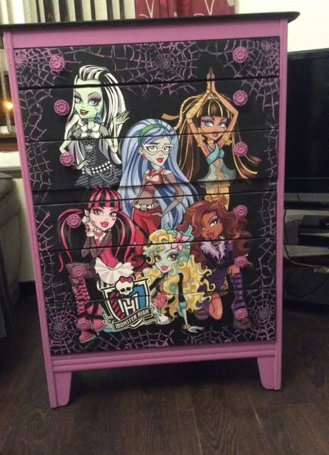 Monster High Bedroom, Monster High Room, Scene Room, Purple Bedrooms, Monster High Pictures, Cute Furniture, Monster High Art, Monster High Characters, Scene Kids