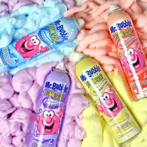 Mr. Bubble on Instagram: "Hip, hip hooray... Look what's new for sensory play! Check out my limited-edition Foam Soaps in fun new scents. Create big, pillowy masterpieces with my Fluffy nozzle or write & draw with more precision with my Doodle nozzle (or grab them both for the best bath time adventure ever!) They won't be here for long so be sure to get 'em before they doodle away! #mrbubble #mrbubbleofficial #sensoryplay #foamsoap #slimefun #imaginativeplay #tubtime #bathtimefun #limitedediti Mr Bubble Foam Soap, Mr Bubbles, Makeup Palette Collection, Tub Time, Hip Hip Hooray, Sephora Skin Care, Bath Time Fun, Pretty Skin Care, Skin Prep