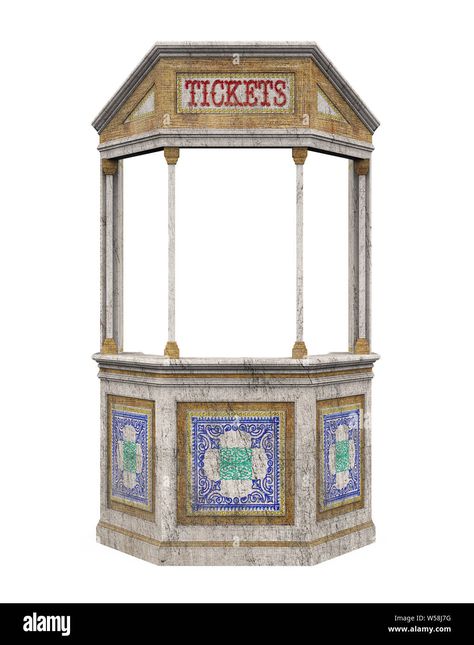 Download this stock image: Ticket Booth Carnival Isolated - W58J7G from Alamy's library of millions of high resolution stock photos, illustrations and vectors. Ticket Booth Carnival, Circus Tickets, Ticket Booth, Cnc Furniture, Circus, Carnival, High Resolution, Stock Images, Stock Photos