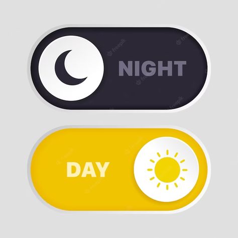 Pizza Art, Night Mode, Toggle Button, Dark Mode, Toggle Switch, 3d Logo, Light And Dark, Dark Night, Day And Night