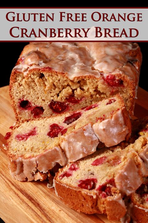 Cranberry Orange Bread Gf Cranberry Orange Bread, Gluten Free Orange Cranberry Bread, Gluten Free Cranberry Orange Bread, Gluten Free Cranberry Bread, Cranberry Orange Bread Recipe, Cranberry Nut Bread, Orange Bread Recipe, Orange Bread, Honey Bread