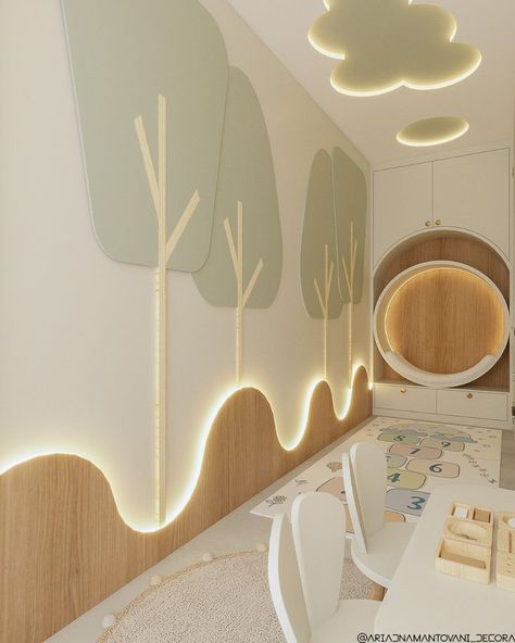 Pediatric Clinic Names, Nursery Room Divider, Daycare Center Interior Design, Pediatric Clinic Decor, Daycare Foyer Ideas, Pediatric Design Interiors, Pediatric Hospital Interior, Pediatric Interior Design, Daycare Sleeping Area Ideas