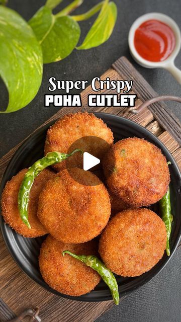 How To Make Cutlets Recipe, Poha Tikki Recipe, Evening Snacks With Bread, Healthy Indian Snacks Recipes, Bread Cutlet Recipe, 5 Min Cooking Recipes, Evening Healthy Snacks Indian, Healthy Evening Snacks Recipes, Potato Chaat Recipe