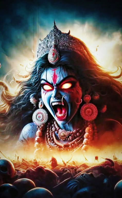 Goddess Kali Drawing, Mata Kali Hd Wallpaper, Lord Kali Mata, Maha Kali Hd Wallpaper, Kali Mata Hd Images, Devi Kali, Maa Kali Photo, Kali Picture, Kali Tattoo