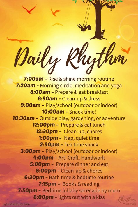 Daily Rhythm - How to plan your daily routine and weekly rhythm! The power of habit helps illuminate the importance of establishing a daily routine and rhythm in our lives. Once established, it can keep you on track and help your whole family live a balanced and productive life. | #RoutinesAtHome #HouseholdManagement #RhythmAndRoutine Waldorf Daily Rhythm, Waldorf Education Homeschooling, Weekly Rhythm, Routine Weekly, The Power Of Habit, Waldorf Preschool, Power Of Habit, Daily Rhythm, Waldorf Curriculum