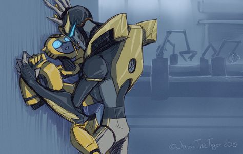 Umm... by JazzTheTiger Prowl X Bumblebee, Optimus Prime Art, Transformers Starscream, Transformers Funny, Transformers Bumblebee, Transformers Comic, Transformers 3, Transformers Optimus, Transformers Movie