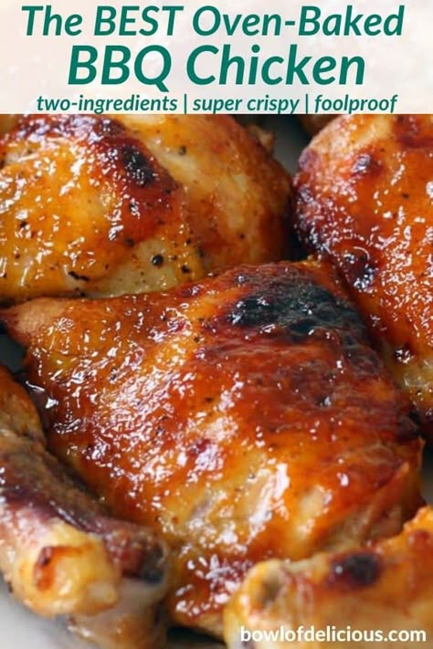 Chicken Bedroom, Barbecue Baked Chicken, Baked Bbq Chicken Legs, Baked Bbq Chicken Recipes, Oven Bbq Chicken, Oven Baked Bbq Chicken, Bbq Chicken Legs, Bbq Chicken Thighs, Chicken Crispy