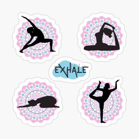 Get my art printed on awesome products. Support me at Redbubble #RBandME: https://www.redbubble.com/i/sticker/But-first-Yoga-by-Tia555/61330542.EJUG5?asc=u Yoga Stickers Printable, Yoga Printable, Inhale And Exhale, Yoga Stickers, Do Yoga, But First, Printable Stickers, How To Do Yoga, Just Do It