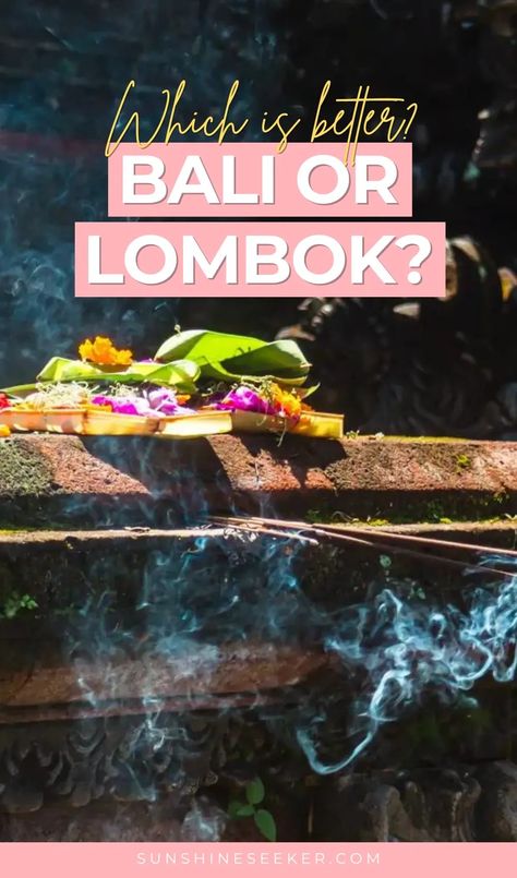 Is Bali or Lombok the better choice for your holiday? Click through for a complete comparison and my personal favorite after 15 years of travel in Bali and Lombok. Lombok Island, Nusa Ceningan, Bali Surf, Bali Trip, Eco Lodges, Bali Lombok, Gili Island, Surf School, Domestic Flights