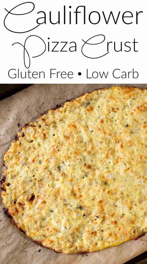 The Best Cauliflower, Pizza Lasagna, Cauliflower Pizza Crust Recipe, Cauliflower Pizza Crust, Gluten Free Pizza Crust, Low Carb Low Fat Recipes, Boiled Egg Diet Plan, Diner Recept, Pizza Crust Recipe