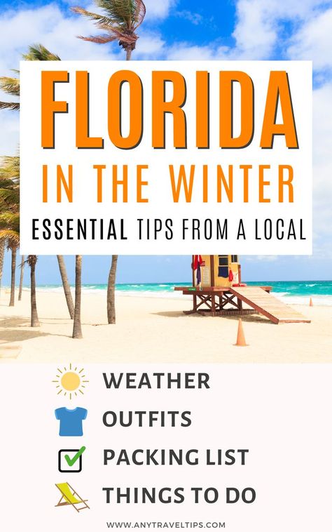 Florida Outfits Vacation, Packing List For Florida, Winter Vacation Packing, Winter Beach Outfit, Florida In December, Florida Vacation Outfits, Vacation In Florida, Winter Vacation Outfits, Winter In Florida