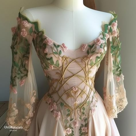 Elven Fairy, Fair Outfits, Fairy Dresses, Fantasy Dresses, Gowns Prom, Fantasy Gowns, Fairytale Dress, Fairy Costume, Ball Gowns Prom