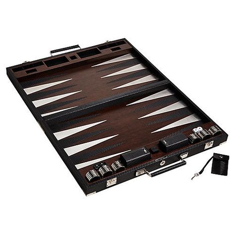 Sutton Backgammon Set, Black/Multi Father Gifts, Leather Key Holder, Backgammon Set, Classic Board Games, Men Gifts, Leather Keyring, Travel Games, Camping Crafts, Game Board