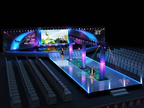 Runway Design Stage Ideas, Business Launch Party, Catwalk Design, Experiential Art, Concert Stage Design, Arena Stage, Industrial Office Design, Music Studio Room, Stage Set Design