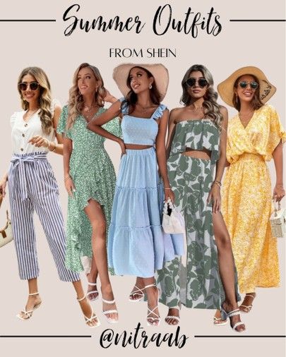 Shein Outfits Summer 2024, Shein Summer Outfits 2023, Shein Beach Outfits, Summer Outfits London, Outfits From Shein, Shein Fits, Shein Summer, Shein Outfits, Cruise Outfits