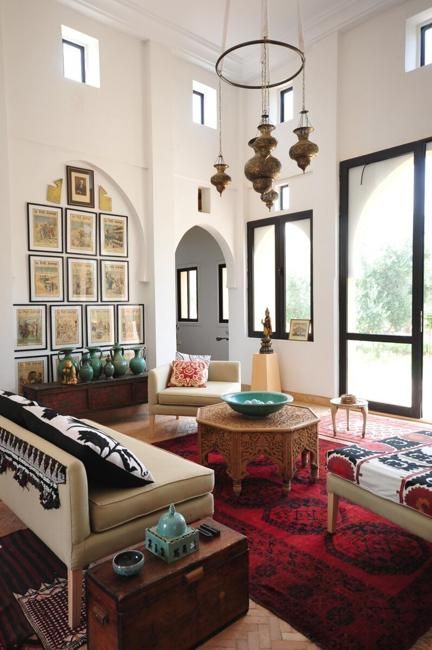 Moroccan Home Decorating Ideas, Unique Moroccan Lamps Moroccan Decor Living Room, Modern Bohemian Decor, Design Marocain, Bohemian Chic Decor, Moroccan Living Room, Moroccan Furniture, Interior Design Per La Casa, Bohemian Interior Design, Moroccan Interiors