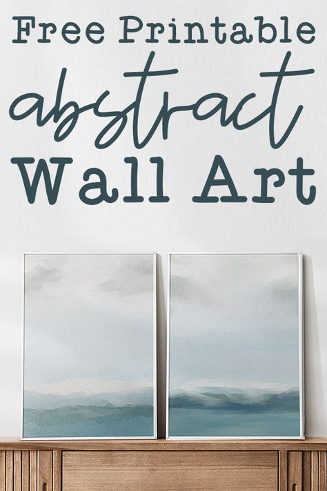 Get two free abstract wall art prints. These two prints are designed to look like abstract ocean canvases. You can download them for free. Large print resolution. Free wall art is an inexpensive way to update your decor. #wallart #freeprintables Free Large Printable Wall Art, Free Coastal Printables, Free Printable Abstract Wall Art, Airbnb Wall Art, Diy Coastal Wall Art, Bathroom Printables Free Wall Art, Free Abstract Art Printables, Printable Wall Art Bedroom Free Prints, Free Download Printables Wall Art