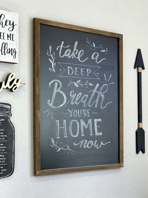 Inspirational Chalkboard Art, Chalkboard Quotes Home, Chalkboard Sayings For Home, Home Chalkboard Art, Chalkboard Art Kitchen, Chalk Quotes, Chalkboard Wall Kitchen, Chalk Designs, Chalkboard Art Quotes