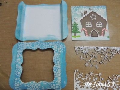 Diarama Cards Tutorials, Easy Diorama, Diorama Cards, Pop Up Flower Cards, Box Cards Tutorial, Recycling Crafts, Cards Tutorial, Christmas Diorama, Fancy Fold Card Tutorials