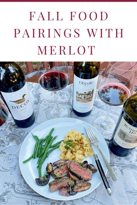 Fall Food Pairings with Merlot #WinePW Cheese Spaetzle, Brisket Tacos, Merlot Wine, Grilled Sausage, Autumn Recipes, Wine Pairings, Smashed Avocado, Golden Raisins, Wine Food Pairing