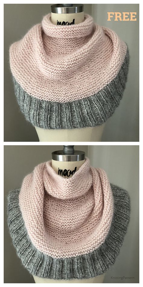 Knit Getting Warmer Cowl Free Knitting Pattern - Knitting Pattern Snood Knitting Pattern, Knit Cowl Pattern Free, Knitted Cowl, Knitting Patterns Free Scarf, Cowl Knitting Pattern, Quick Knits, Pattern Knitting, Scarf Knitting Patterns, How To Knit