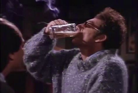 Kramer from Seinfeld drinking and smoking at the same time and just being an iconic king Seinfeld Icons, Seinfeld Stickers, Seinfeld Aesthetic, Cowboy Ethics, Ezra Core, 90s Artwork, Kramer Seinfeld, Cosmo Kramer, Seinfeld Kramer