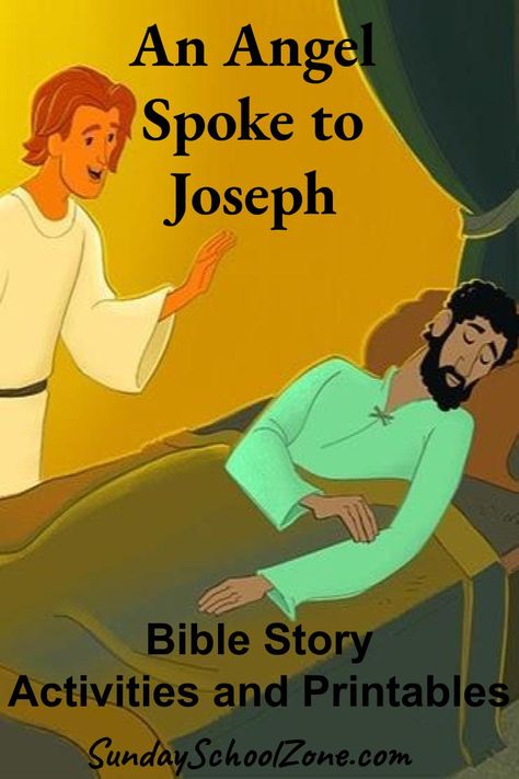 Joseph Bible Story, Angels In The Bible, Joseph Activities, Joseph Bible, Joseph Story, Story Of Joseph, Joseph Dreams, Bible Worksheets, Kids Sunday School Lessons