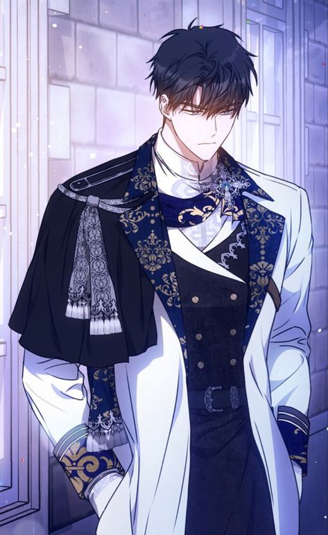 Author Of My Own Destiny, Royal Attire, Cute Wolf Drawings, Webtoon Art, Prince Clothes, Anime Demon Boy, Romantic Manga, Perfect Boy, Fantasy Warrior