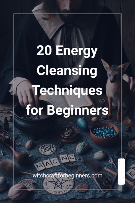 Discover 20 powerful energy cleansing techniques that will purify your spirit and enhance your well-being. Whether you are just starting with witchcraft or seeking new ways to clear your energy field, these methods are simple and effective. From crystals and herbs to breathwork and visualization, learn how each technique can help you restore balance and prevent negativity. You're not alone in this journey—explore ways even men can use these practices to uplift their energetic health and feel rejuvenated every day. Clear Your Energy, Crystals And Herbs, Witchcraft Movie, Witchcraft Spells, Energy Cleansing, Energy Balance, Channeling Energy, Witchcraft For Beginners, Spiritual Cleansing