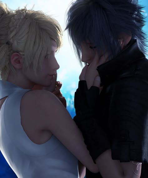 LunaxNoctis Noctis And Luna, Noctis Lucis Caelum, Final Fantasy Collection, Final Fantasy Artwork, Final Fantasy Vii Remake, Final Fantasy X, Final Fantasy Art, Final Fantasy Xv, Fantasy Male