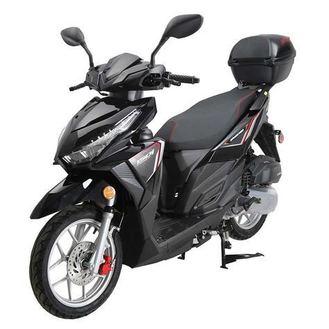 Gas Powered Scooters, Power Scooter, 150cc Scooter, Aluminum Wheels, Mini Bike, Engine Types, Vehicle Parts, Fuel Efficient, Alloy Wheel