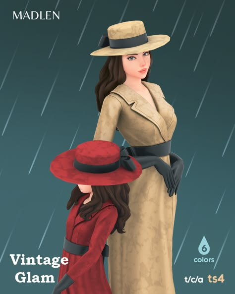 Sims 4 Madlen Cc, Madlen Sims 4, Sims 4 Vintage Glamour, Sims 4 Vintage, Sims 4 Decades Challenge, Sims Medieval, Sims 4 Cc Maxis Match, Sims 4 Cc Maxis, Sims 4 Cas Cc