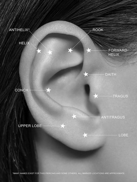 Ear Piercing Aesthetic, Ear Piercings Aesthetic, Piercings Aesthetic, Piercing Aesthetic, Ear Peircings, Double Ear Piercings, Eye Piercing, Ear Piercings Tragus, Stud Piercing