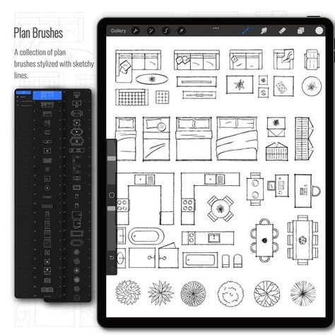 Elevating Every Space with the Brilliance of Sketching Interior Design Sketchbook, Aesthetic Architecture, Architecture Drawing Plan, Drawing Interior, Interior Architecture Drawing, Plans Architecture, Procreate Brushes Free, Interior Design Sketches, Interior Sketch