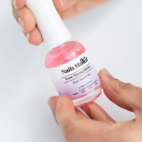 Our base strengthener acts as a base coat, nail ridge filler and nail strengthener. It helps to prevent natural nails from peeling, and fills ridges for a smoother manicure. Helps with brittle nails! Our base strengthener nourishes your nails for long term nail health. Wondering how to strengthen nails, look no further Nail Ridges, Nail Infection, Fungal Nail, Nails Today, Brittle Nails, Nail Oil, Nail Growth, Nail Strengthener, Nail Fungus