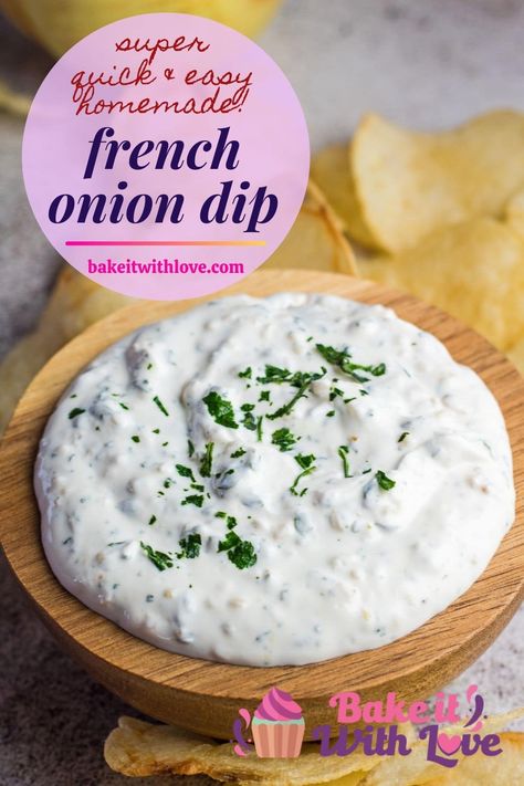 Sour Cream And Onion Dip Recipe, Sour Cream Chip Dip, French Onion Dip Mix, Homemade Onion Dip, Dip For Chips, French Onion Dip Recipe, Homemade French Onion Dip, Chip Dip Recipes, Onion Dip Recipe