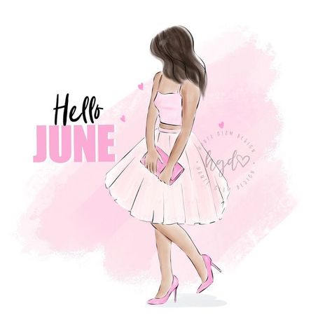 Welcome June, Hello June, Calendar Wallpaper, Have A Good Day, Months In A Year, Good Day, Illustrator, Ballet Skirt, Let It Be