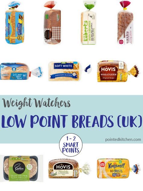 If you love bread, and lets face it, who doesn't, you'll love these low point breads from the UK. All these options are 1 or 2 Smart Points per slice on Weight Watchers Freestyle / Flex plan. #weightwatchers #smartpoints #breads #weightwatcherstips #weightwatchersideas #weightwatcherstreats #freestyle #flex #weightwatchersrecipes #lowpoints #lowpointbread #1smartpointbread #lowcaloriebread #healthybread Weight Watchers Grocery List, Weight Watcher Shopping List, Weight Watchers Pasta Recipes, Weight Watchers Pasta, Weight Watchers Pancakes, Weight Watchers Vegetarian, Weight Watchers Lunches, Weight Watchers Uk, Weight Watchers Program