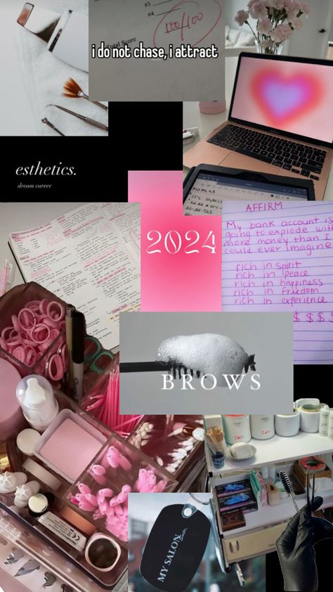 An estheticians dream! Beauty School Cosmetology, Esthetician Inspiration, Esthetician School, Esthetician Room Decor, Vision Board Collage, Esthetics Room, Business Vision Board, Beauty Crush, Esthetician Room