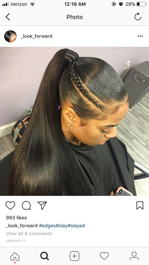 Gel Ponytail, Gel Hairstyles, Long Ponytail Hairstyles, Natural Hair Haircuts, Flat Twist Hairstyles, Black Ponytail, Braid Ponytail, Top Braid, Sleek Ponytail Hairstyles